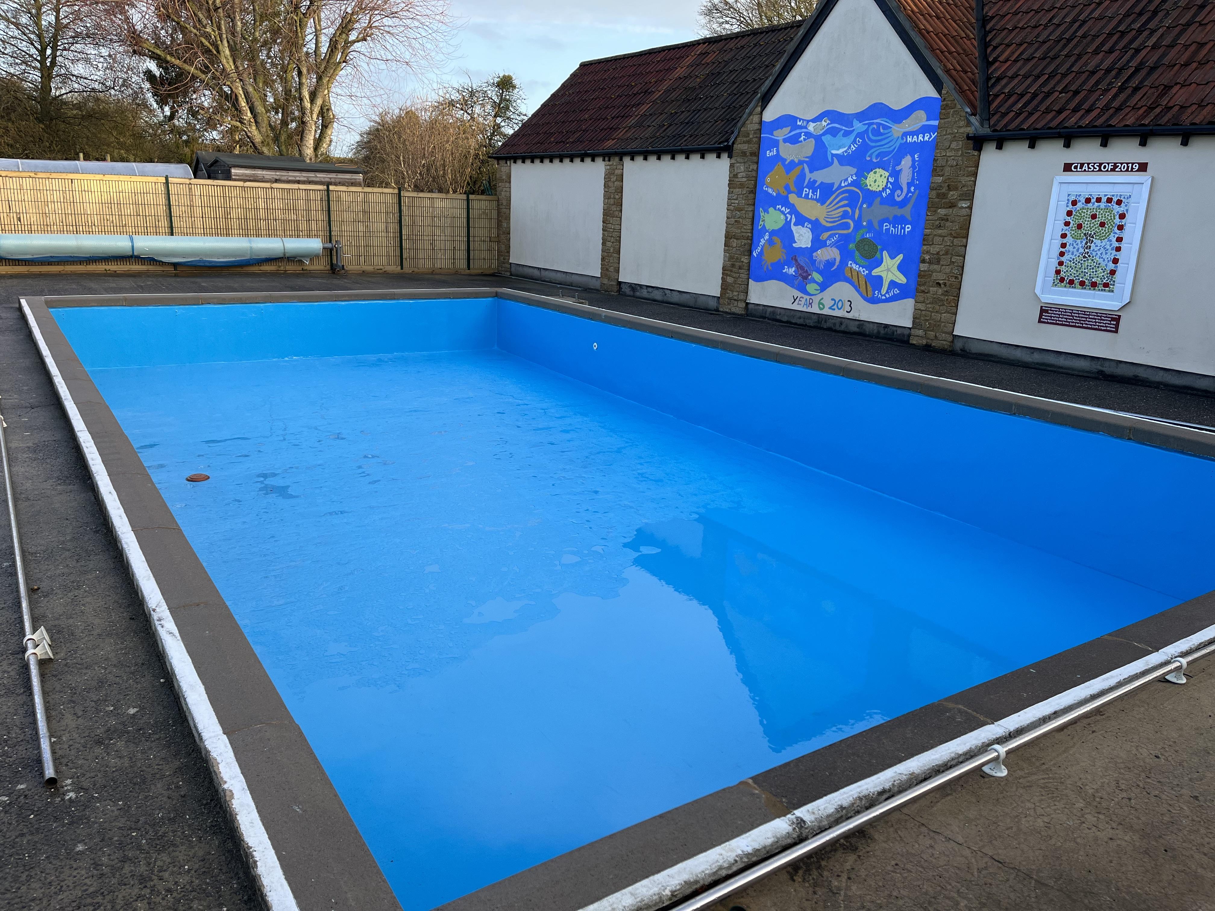 KEPS heated outdoor pool can be rented for private use! Call the office to find out more.